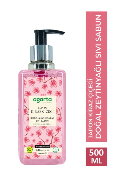 Doğal 500 Ml Japon Kiraz Çiçeği Sıvı Sabun