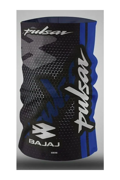 Buff Mavi̇ Si̇yah Bajaj Logolu