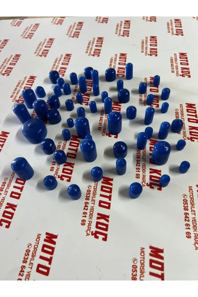 CG Motosiklet Aksesuar Seti Mavi - 2