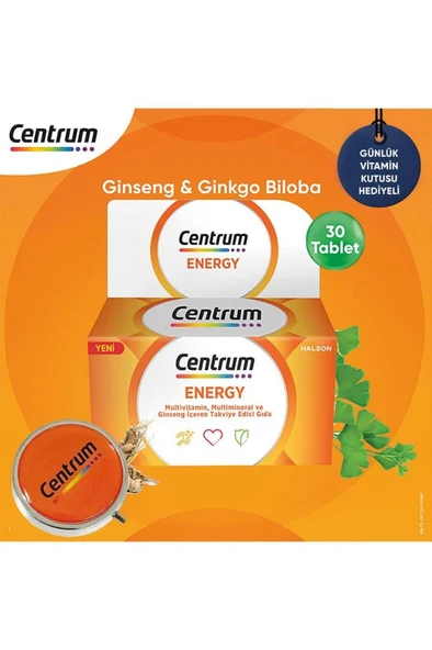 Centrum Energy Multivitamin 30 Tablet - SKT: 03/26