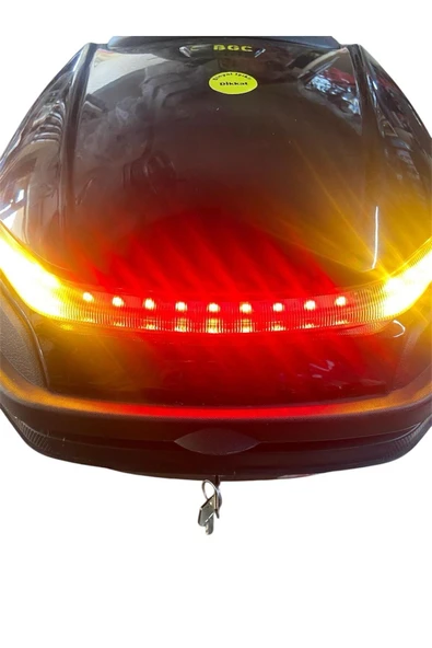 Motosiklet Arka Çanta 33LT IŞIKLI stop sağ sol sinyal beyaz - 2