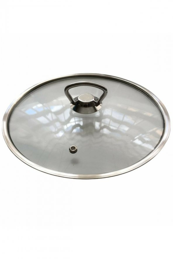 Metal Tepe Cam Kapak Tencere Kapağı 32 cm
