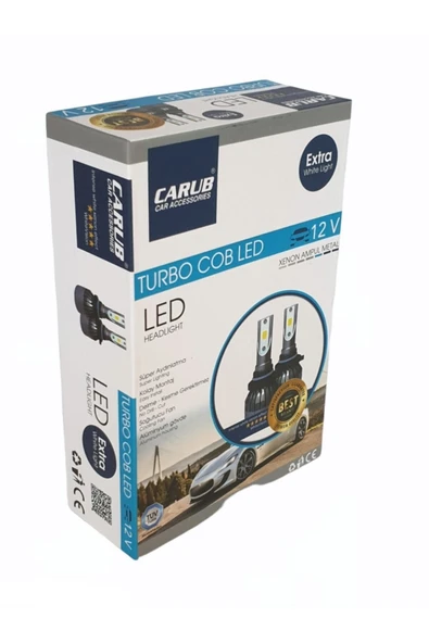Carub Turbo Cob Led Xenon Led H4 12v - 3