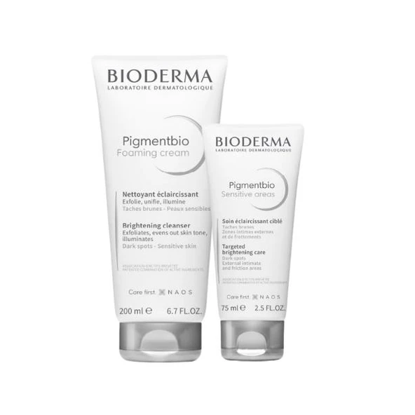 Bioderma Pigmentbio Foaming Cream 200 ml +  Pigmentbio Sensitive Areas 75 ml