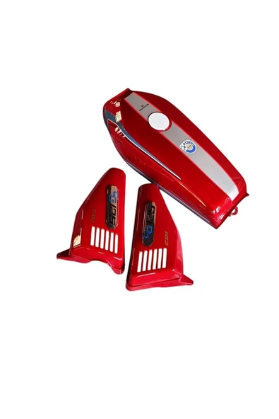 CG KUBA FALCON MODİFİYE KESİK BENZİN DEPO VE YAN KAPAK TAKIM KIRMIZI ürün görseli 1