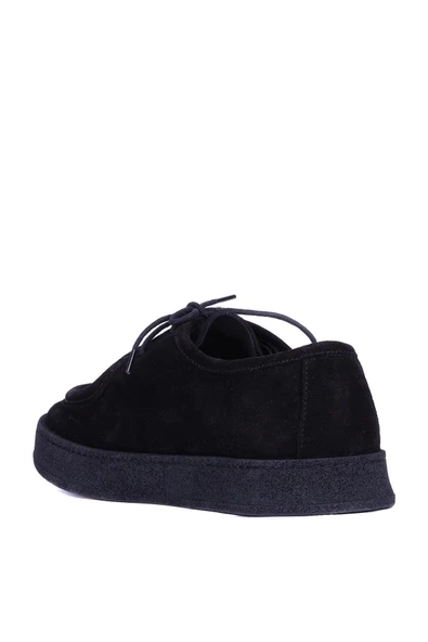 Shoetyle - Siyah Süet Bağcıklı Erkek Günlük Ayakkabı 610-1004 - 7