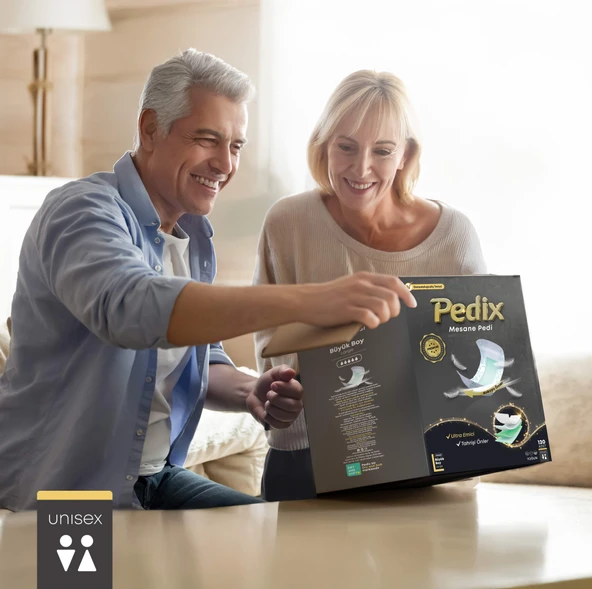 PEDİX Premium Mesane Pedi Unısex Büyük Boy Large (L) 120 Adet - 3