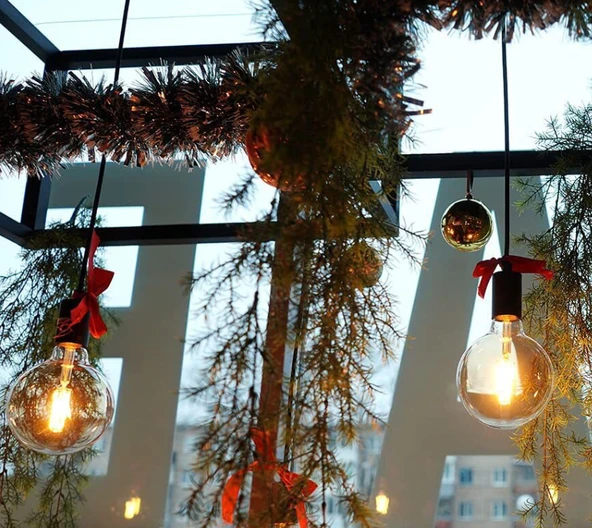 CT-4286 6W Rustik Led G95 Glop Ampul E27 Amber Işık aydınlatma lamba 2700K - 2