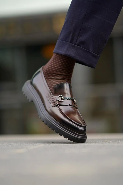 Shoetyle - Kahverengi Açma Deri Erkek Günlük Ayakkabı 610-1014