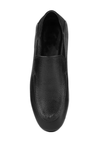 Shoetyle - Siyah Deri Bağcıksız Erkek Günlük Ayakkabı 610-1012 - 9