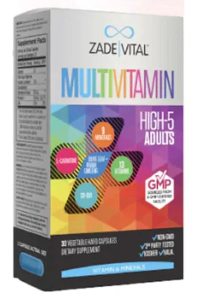Zade Vital Multivitamin 30 Bitkisel Kapsül