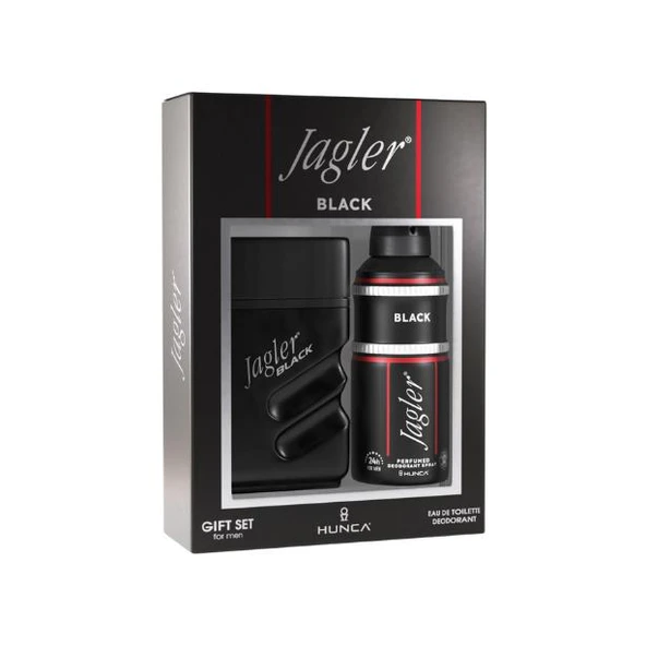 Jagler Black 90 ml EDT + 150 ml Deodorant Erkek Gofre