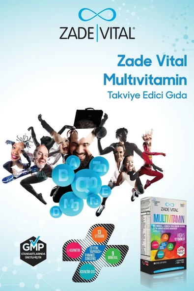 Zade Vital Multivitamin 30 Bitkisel Kapsül - 3