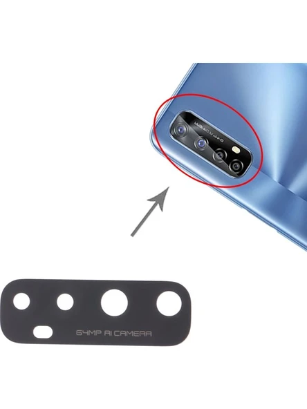 Realme 7 4g Uyumlu Kamera Lensi Cam RMX2151, RMX2163, RMX2155 - Resim 3