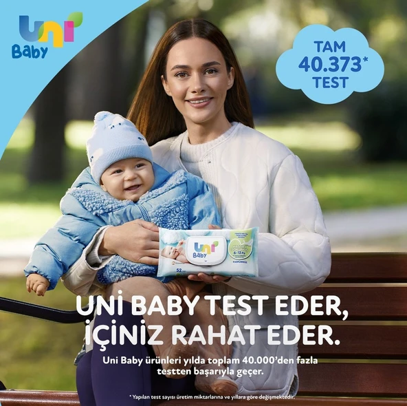 Uni Baby Islak Havlu Mendil İlk Adım 52 Yaprak (15 Li Set) 780Yaprak (5PK*3) - 7