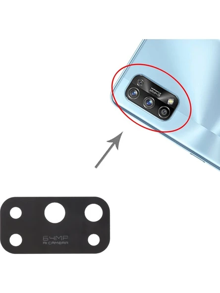 Realme 7 Pro Uyumlu Kamera Lensi Cam RMX2170 - Resim 3