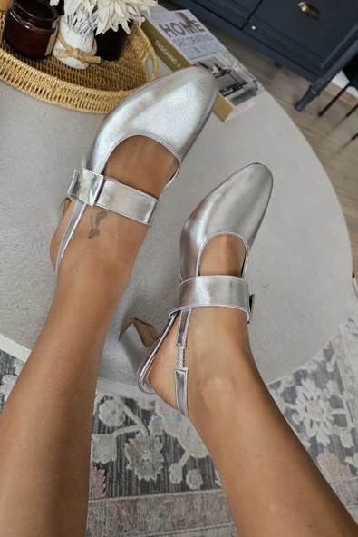 10 3011 Ops Topukla Kadın Kalın Topuklu Çırtlı Günlük Ayakkabı - Resim 8