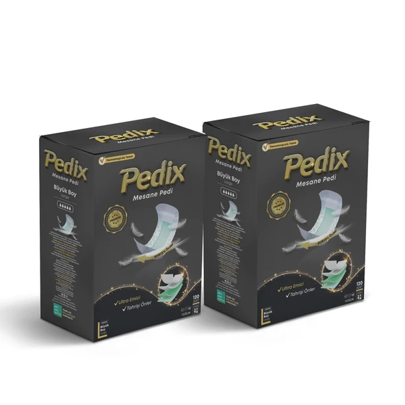 PEDİX Premium Mesane Pedi Unısex Büyük Boy Large (L) 240 Adet - 2