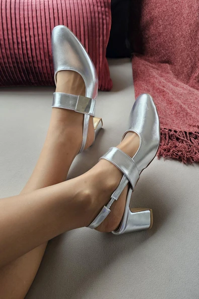 10 3011 Ops Topukla Kadın Kalın Topuklu Çırtlı Günlük Ayakkabı - Resim 2