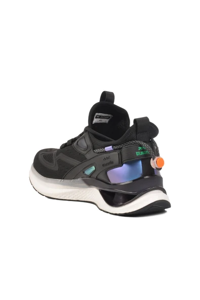 Guja Siyah Anorak Hafif Esnek Hava Alabilen Erkek Spor Ayakkabı 25Y508 M - Resim 4