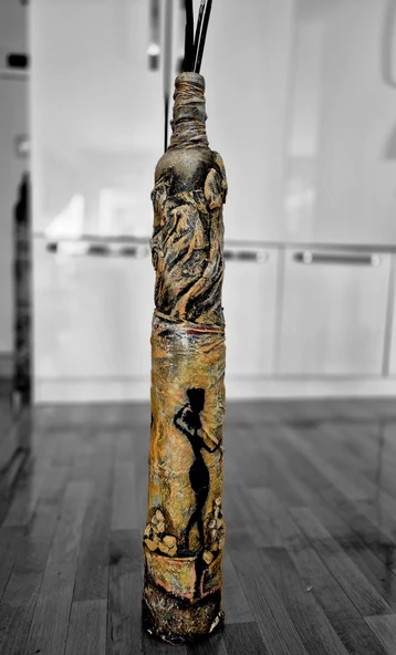 El Emeği Polyester Seramik Vazo Küp