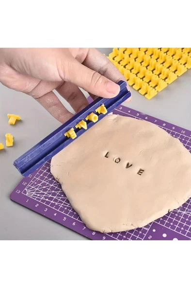 Kurabiye Bisküvi Hamur Fondan 73 Parça 3D Alfabe Yazı Damga Seti - Resim 12
