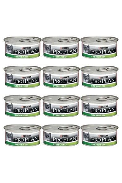 Somonlu Ve Ton Balıklı Kısırlaştırılmış Kedi Konservesi 85gr X 12 Adet