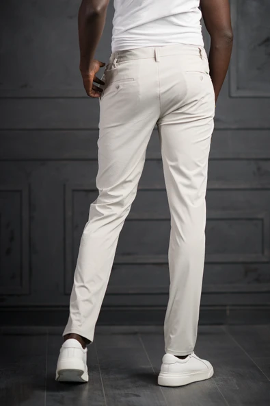 Beli Lastikli Ve İplikli Likralı Yazlık İnce Paraşüt Kumaş Jogger Pantolon - 11