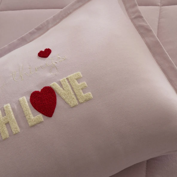 Karaca Home With Love Çift Kişilik Comfort Set Pembe - 7
