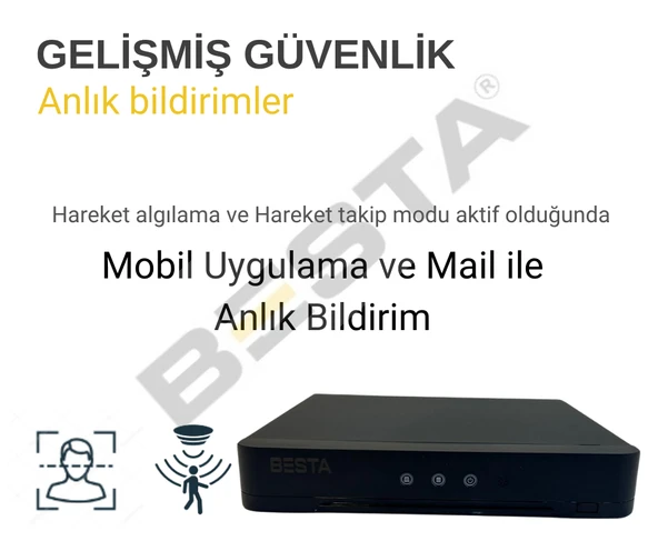 ARNA 5 MP YAPAY ZEKA 5 KAMERALI FULL SET İÇ MEKAN GÜVENLİK SİSTEMİ - ST55250 - 3