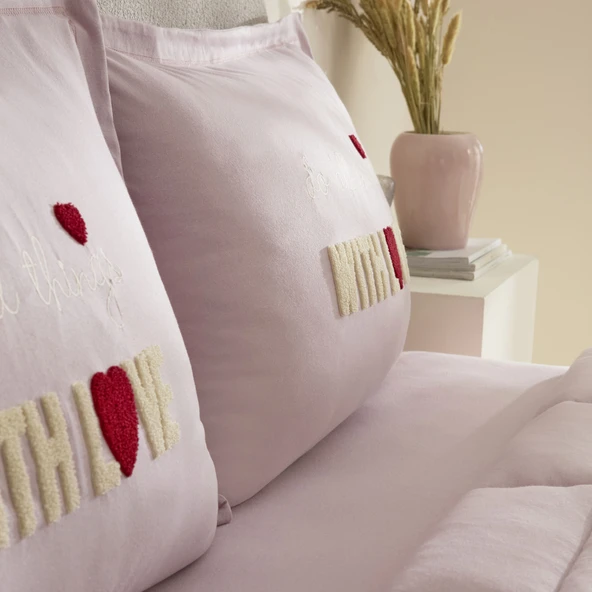 Karaca Home With Love Çift Kişilik Comfort Set Pembe - 6