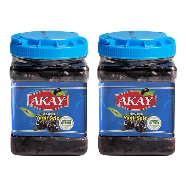 Akay Zeytin Jumbo Yağlı Sele 1 Kg (230-260 Kal) x 2 Adet
