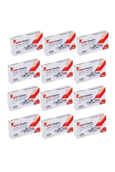 Büyük Zımba Teli No:24/6 1000'li X 12 Paket