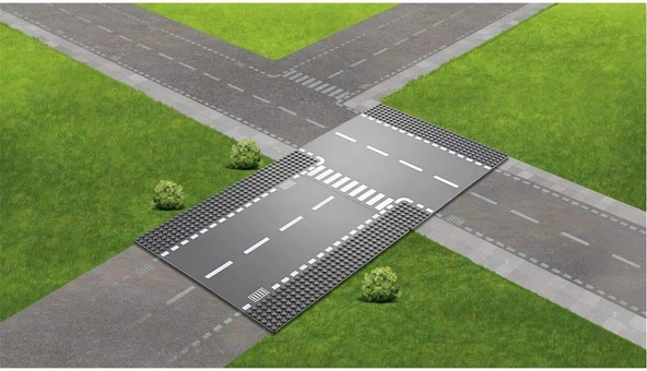 LEGO 60236 City Düz Ve T Kavşak Yapım Kiti (2 Parça) - 2