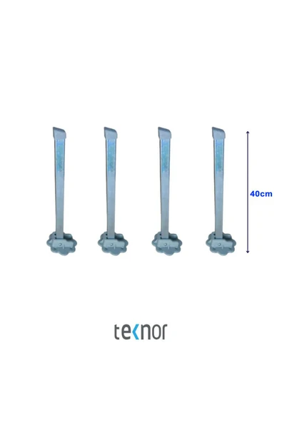 Metal Katlanır Yer Sofrası Ayağı 4 Adet 40 Cm