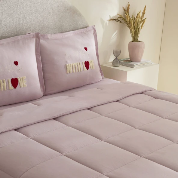 Karaca Home With Love Çift Kişilik Comfort Set Pembe - 3