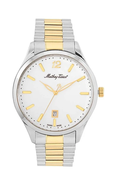 Mathey-Tissot Mathey Tissot H411mbı Swiss Made Safir Çizilmez Cam Metalik-altın Erkek Kol Saati