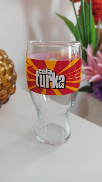 vintage cola turca lisanslı galatasaray lisanslı cam bardak - 2