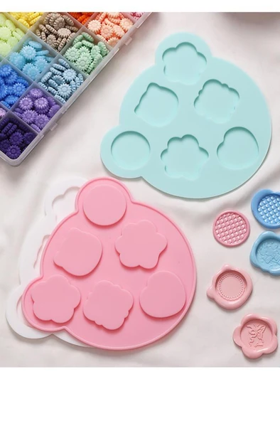 Davetiye Mühür Mumu Silikon Kalıp Sevimli Ayıcık 6 Farklı Model - Resim 11