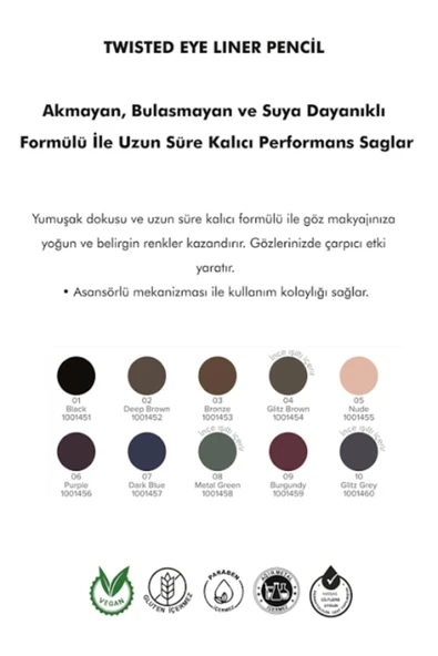 Asansörlü Göz Kalemi 06 Purple - 3