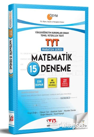 TYT Matematik 15li Maraton Serisi Deneme Tandem Yayınları