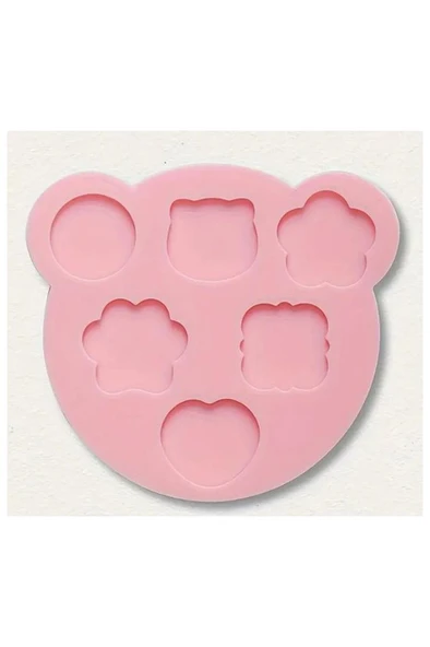 Davetiye Mühür Mumu Silikon Kalıp Sevimli Ayıcık 6 Farklı Model - Resim 6