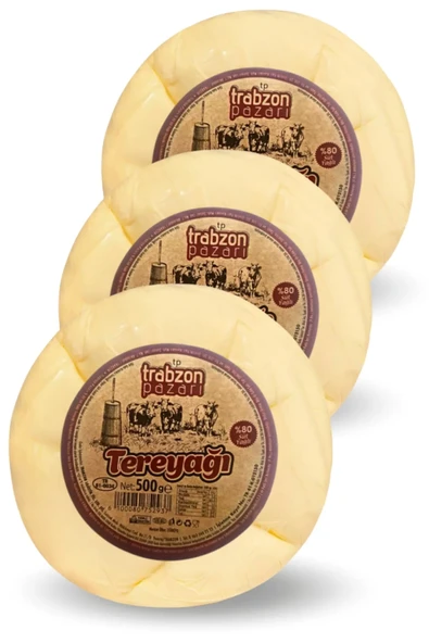 Az Tuzlu Trabzon Tereyağı 3x500 gr