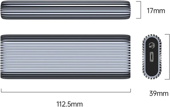 ORICO M.2 NVMe USB 3.2 Gen2 M-Key / B&M-Key 10Gbps SSD Disk Kutusu - Outlet - 3