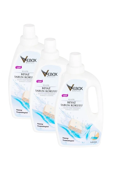 Vebox Beyaz Sabun Kokulu Yüzey Temizleyici 1,5x3