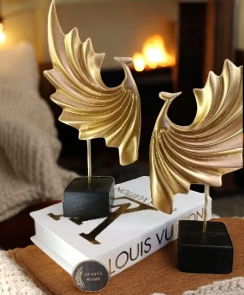 sarı renk kırılmaz 2 li tavus kuşu biblosu - Resim 7