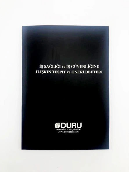 DURU OSGB İş Sağlığı ve Güvenliği Defteri Otokopili - 4