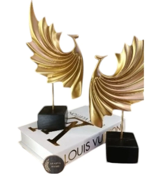 sarı renk kırılmaz 2 li tavus kuşu biblosu - Resim 8