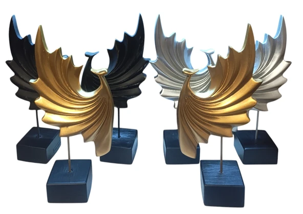 kırılmaz 2 li beyaz renk tavus kuşu biblosu - Resim 4