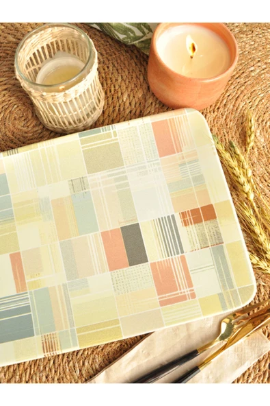 Dekor Dijital Mix  Servis Tabağı 21x32 - 2